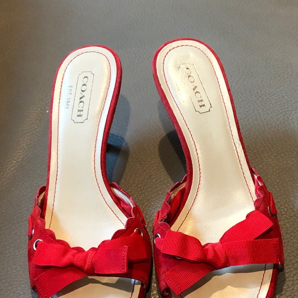 Open toe Chanel heels